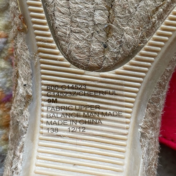 NEW- Women’s Cliffs by White Mtn Camelot Espadrille Red Sling Sandals size 9 - Picture 5 of 5